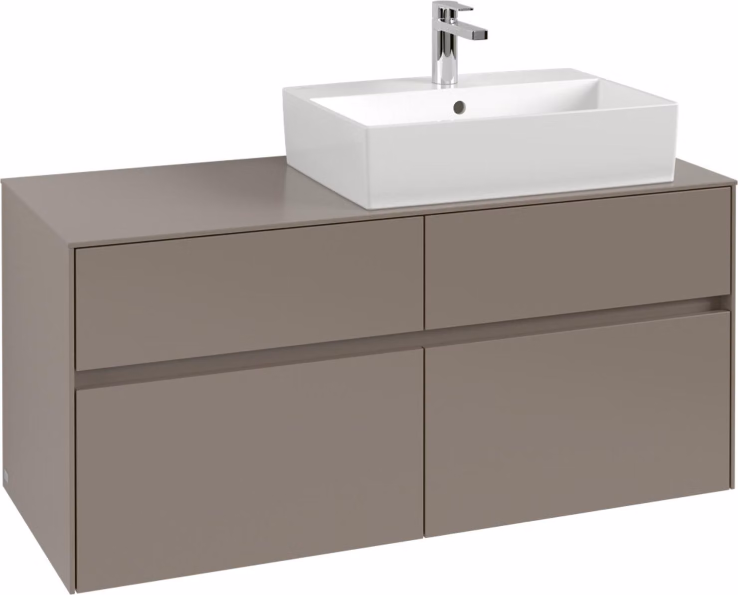Mobiletto V&B Collaro 120x54,8x50cm, WT destra, blu marino