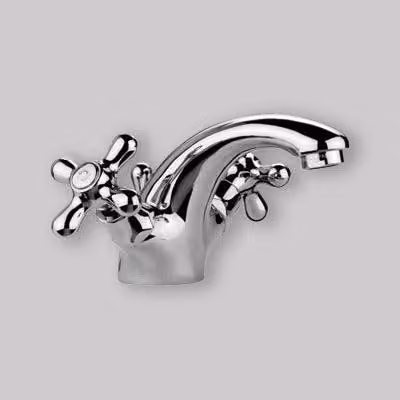 GRUPPO MONOBLOCCO LAVABO IRIS Bronzo + Piletta 1"1/4