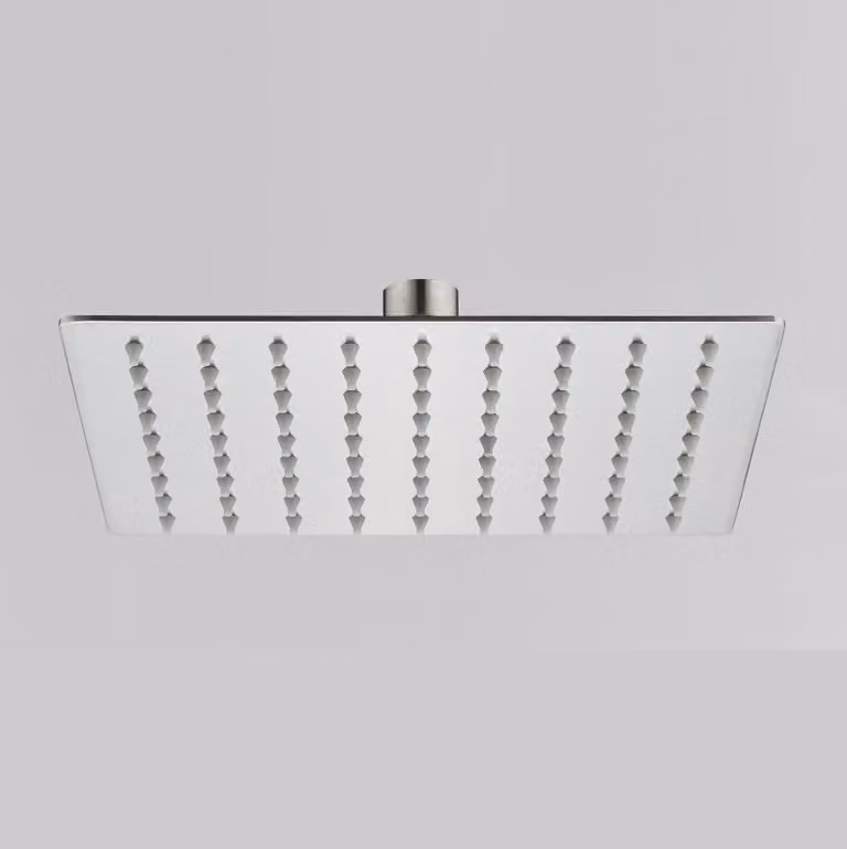 Soffione doccia ultraslim quadrato acciaio inox lucido 25x25 cm IBIZA - Cromato
