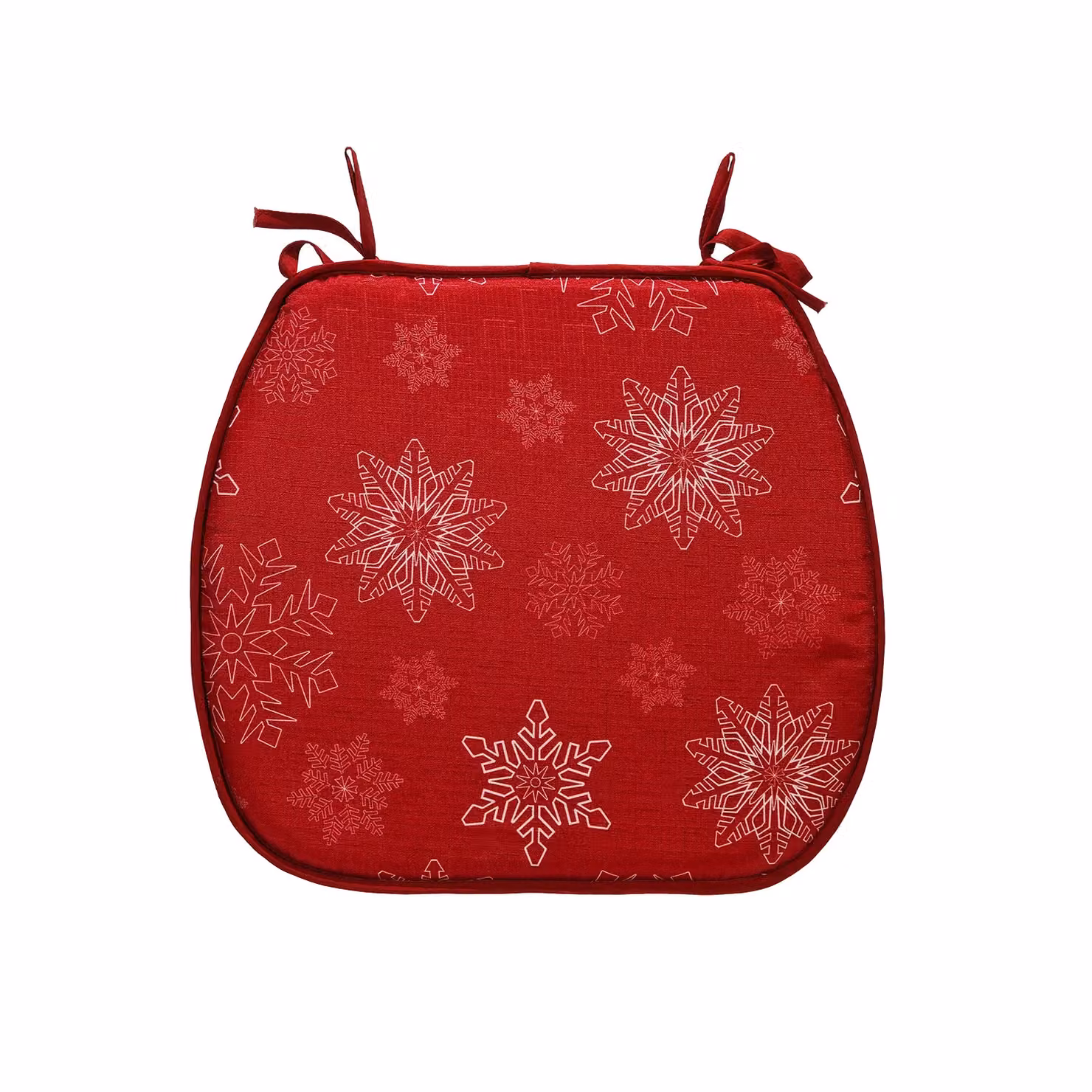 Set di 4 Cuscini Coprisedia Natalizi Vestiamo Casa Multicolore con Laccetti L/P: 38 x 38 cm – 3