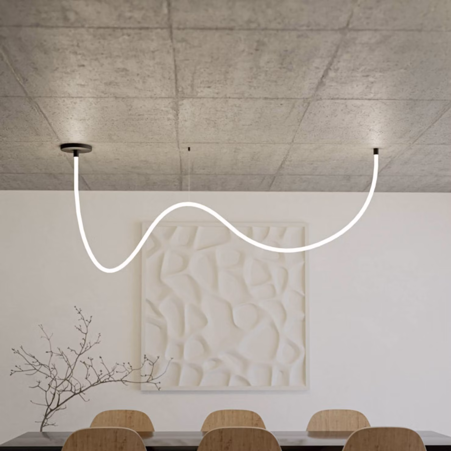 EGLO Tubo luminoso LED GLOW, lunghezza 400 cm, RGB / 3.000 K dimmerabile, Bianco / Opale, Soggiorno / Sala da pranzo, Plastica