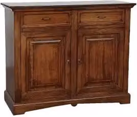 Credenza madia buffet in legno arte povera 2 ante chic mod goccia noce Bassano