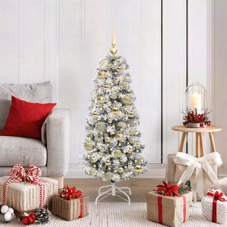 Maison Exclusive - Albero di Natale artificiale pieghevole verde e bianco 120 cm