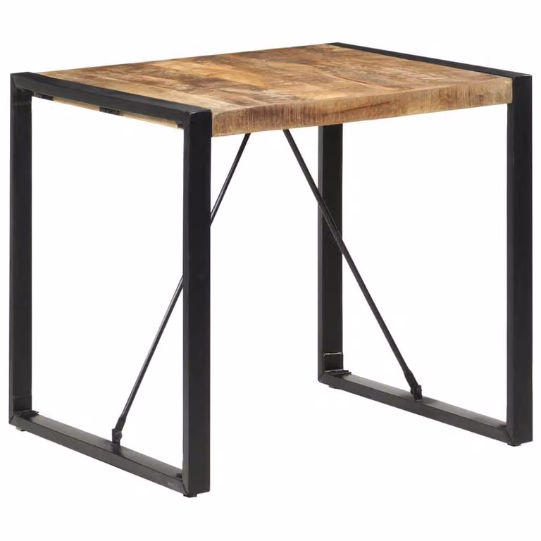 Maison Exclusive - Tavolo da pranzo 80x80x75 cm in legno di mango grezzo