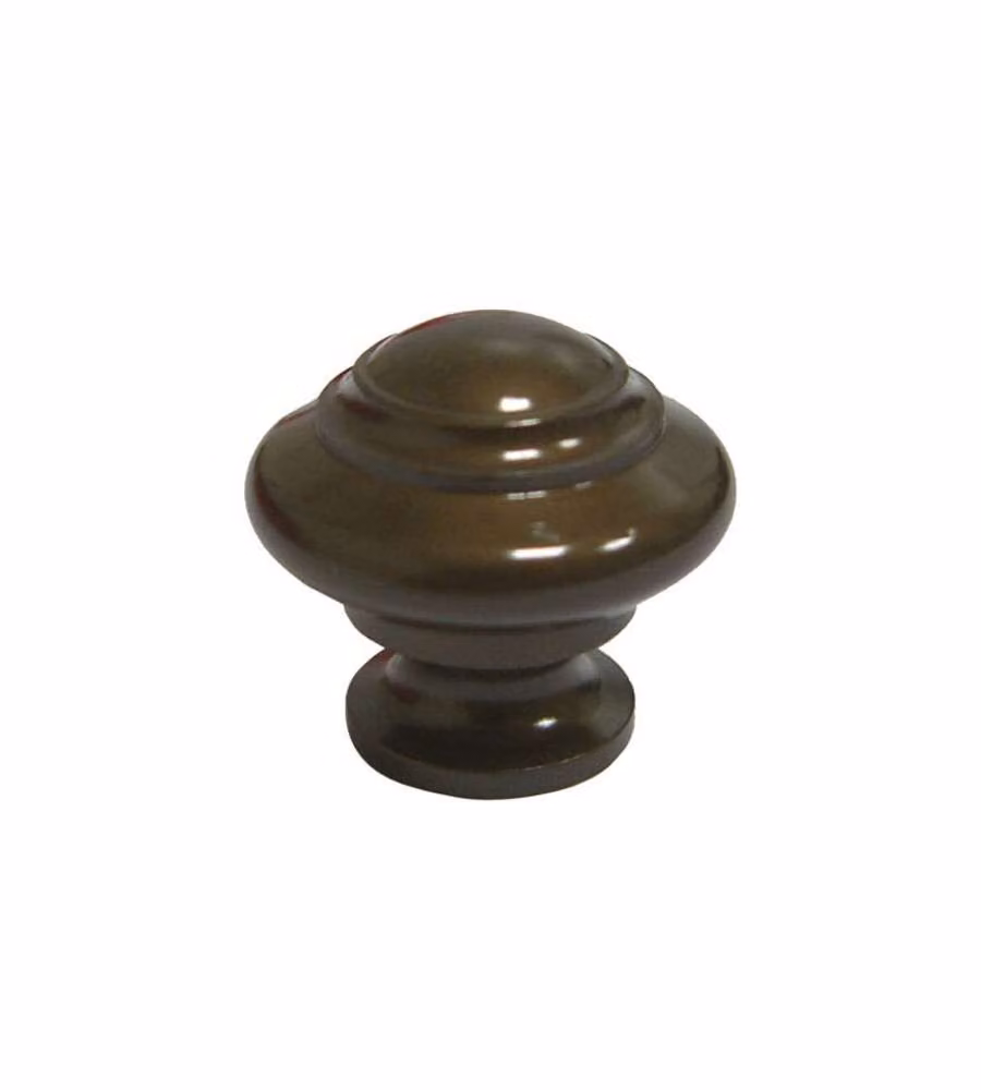 Pomolo Sagomato Ottone Bronzato Mm 20