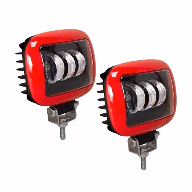 Faretto proiettore a LED, potenza 27W, design impermeabile, rosso quadrato