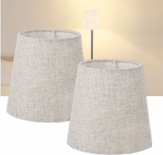 Lampade da comodino per camera da letto, confezione da 2 - Illuminazione elegante - Beige - Lampade da parete e da tavolo - Design moderno - Ideali per la camera da letto