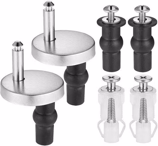 Viti per sedile WC, acciaio inossidabile, 6 pezzi