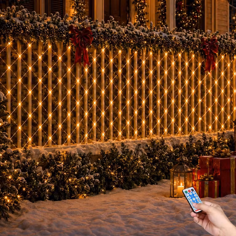 Lampada a LED per esterni, dimensioni 2 x 3 metri, 192 LED, 8 modalità di illuminazione