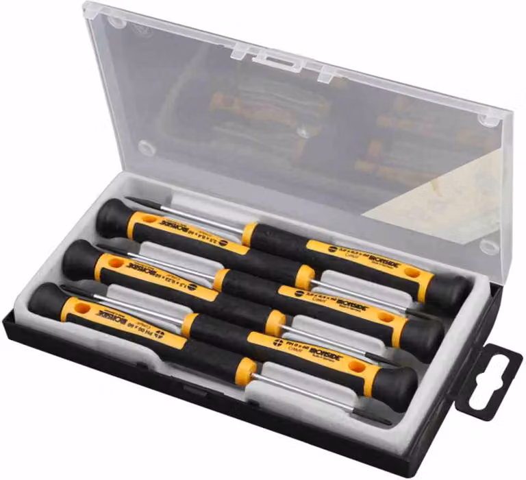 Set di cacciaviti di precisione IRONSIDE con impugnatura 6t 2K