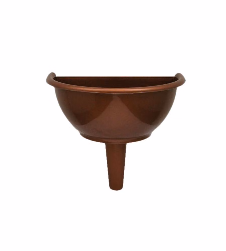 Erba Vaso Cimitero Plastica Bronzo 20 cm Diametro 25 cm Altezza