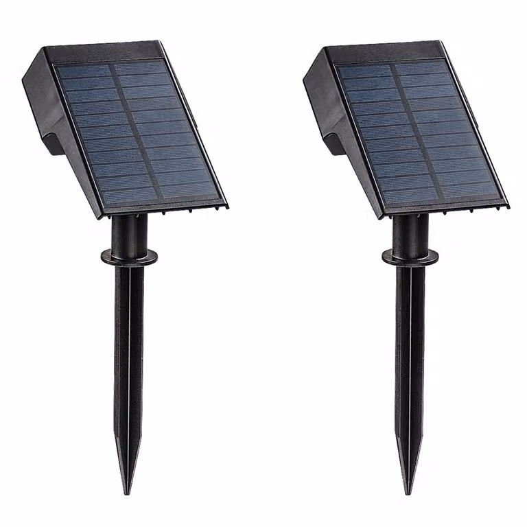 2 lampade solari Rabalux Nantes, 50 lumen, grado di protezione IP65, colore nero, LED, 0,5 W, modello 77088