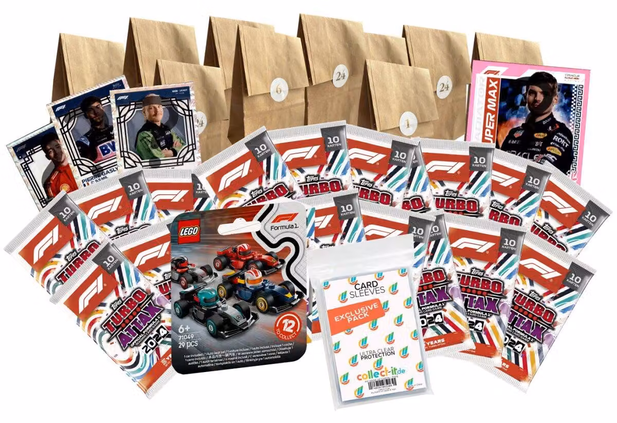 Topps - Turbo Attax Formula 1 2024 - Il calendario dell'Avvento 2024 - 24 fantastiche sorprese
