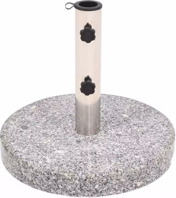 Base per ombrellone finitura granito tubo tondo in acciaio inox 22 kg 2202092