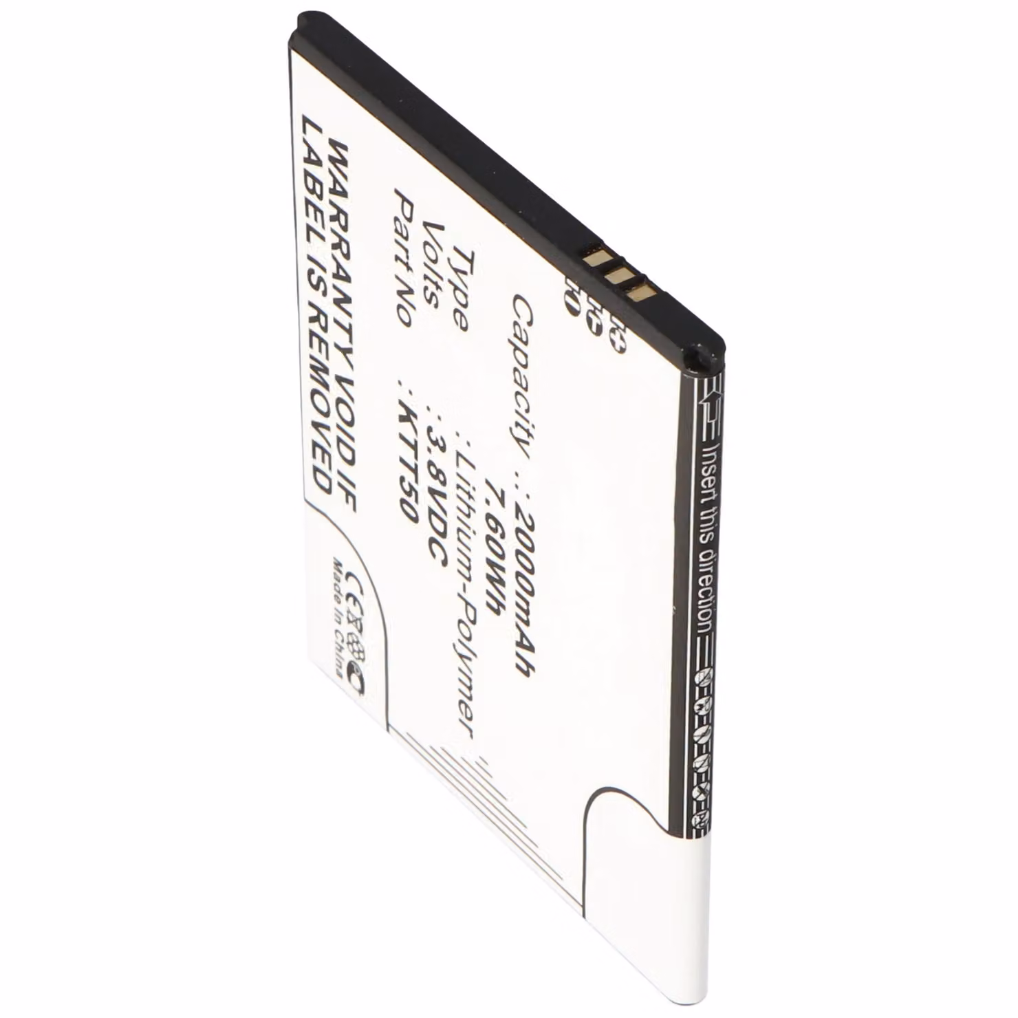 Batteria adatta per KAZAM Tornado 2, Tornado 2 5.0 Batteria KTT50, KTT50-GHABD002643