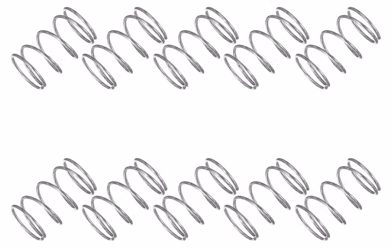 Molla a compressione, dimensioni 10x0,7x15 mm, acciaio inossidabile 304, confezione da 10 pezzi