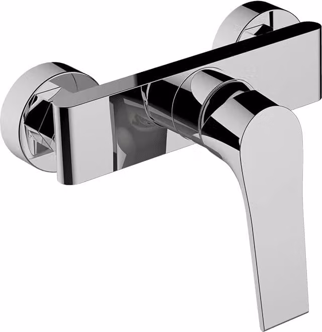 Miscelatore doccia di design per montaggio a parete senza set doccia cromo