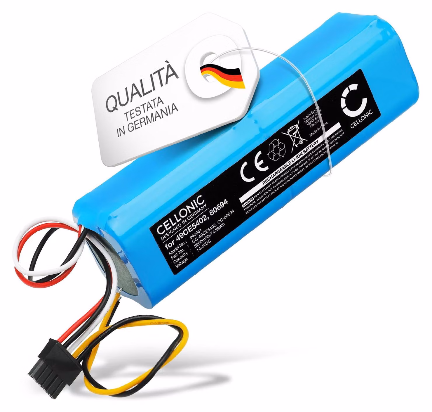 CELLONIC Batteria compatibile con Cecotec Conga 4090, 6090, 4690, 80694