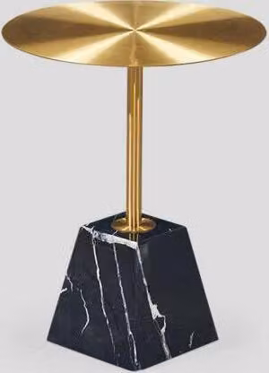 Runder Schwarzer Kaffeetisch Luxus Wohnzimmer Seitentische Beistelltisch