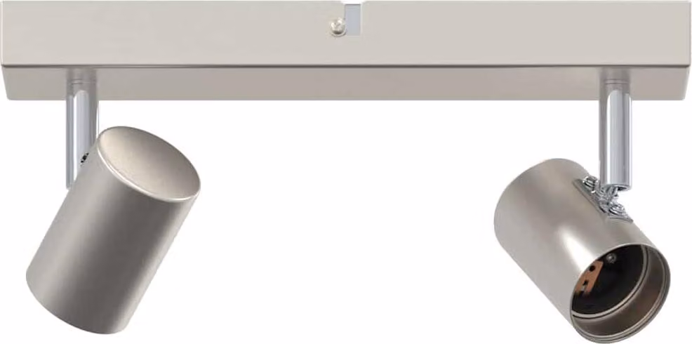 Faretto da soffitto Nichel 26 x 6,5 x 11,5 cm Metallo