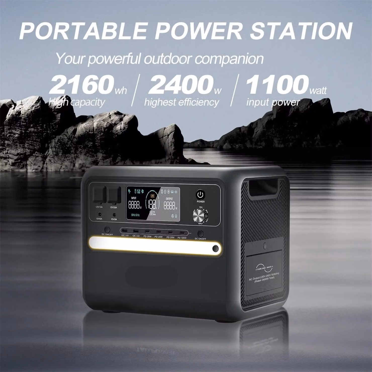 Centralina portatile - Alimentatore portatile - Batteria esterna - Gruppo di continuità - Batteria per campeggio