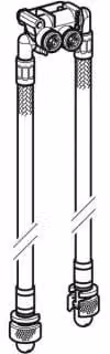 Geberit 244167001 Set di tubi flessibili corazzati per Geberit ONE