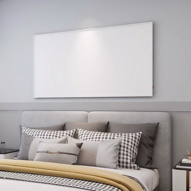 Riscaldatore a infrarossi - Bianco - 580 Watt, 60 x 100 cm