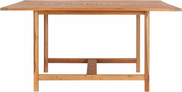 Tavolo da Giardino 150x150x76 cm in Legno Massello di Teak