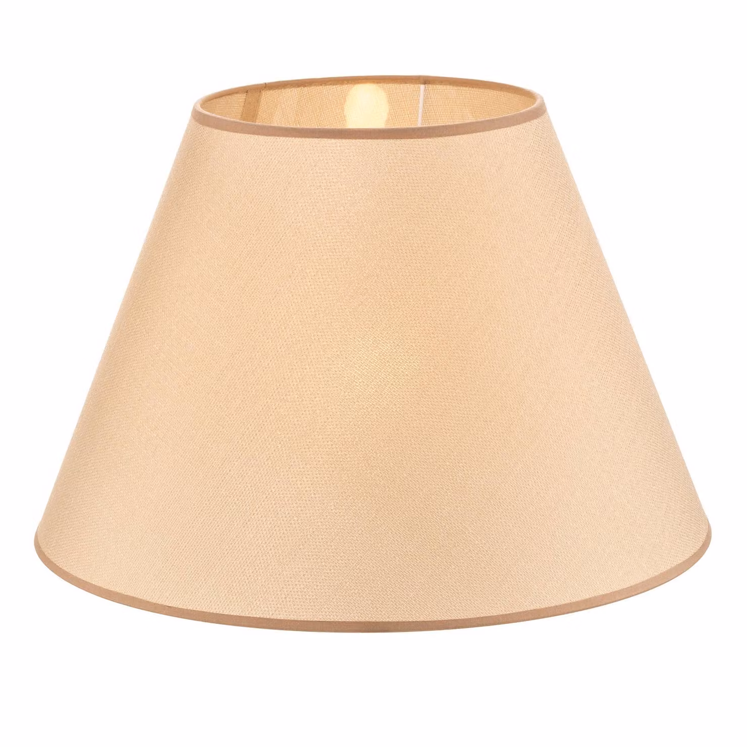 Paralume Sofia Altezza 31 cm, beige veroni Duolla, Crema / Ambra, Tessuto / Stoffa / Seta
