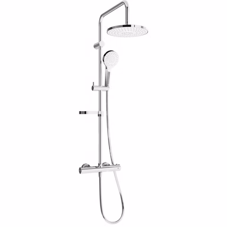 KX05 Colonna doccia con miscelatore termostatico, cromo / bianco (771500591-00)