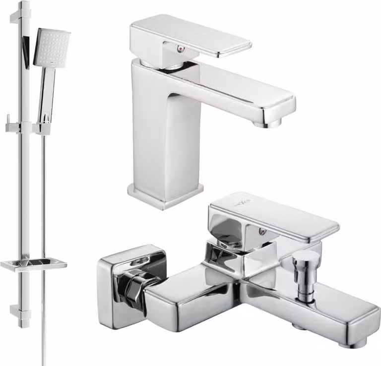 Mexen Cetus DQ45 set da bagno, cromato - 744303DQ45-00