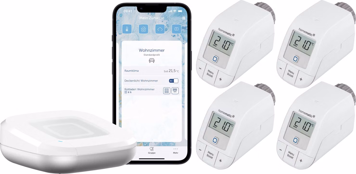 HOMEMATIC IP starter set riscaldamento per 4 radiatori