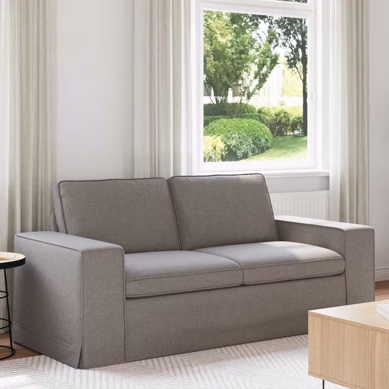 Divano moderno Talpa vidaXL in tessuto con coperture rimovibili, L: 182 cm, P: 80 cm, H: 82 cm