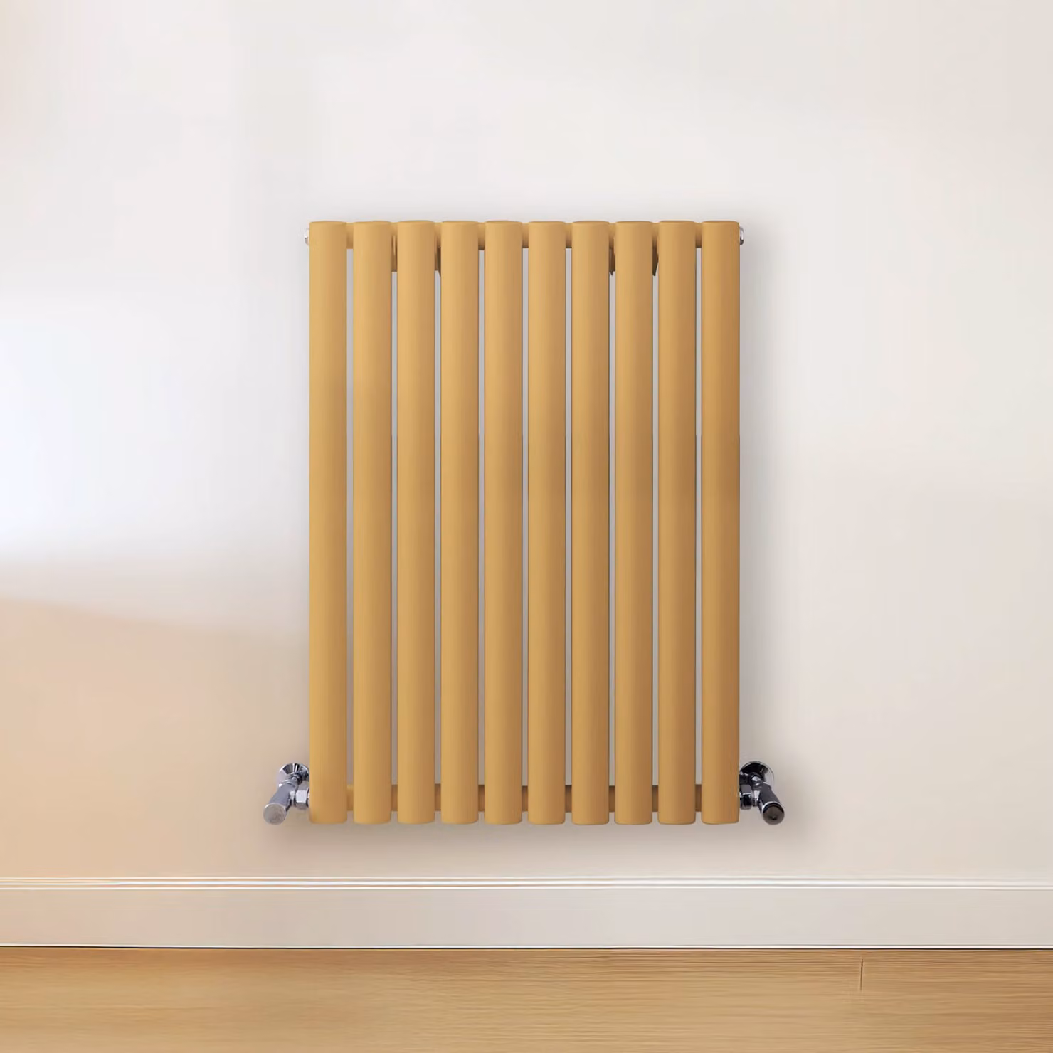 Radiatore di Design Orizzontale Giallo (Autumn Giallo) - 800mm x 590mm - Pannello Doppio  - Revive