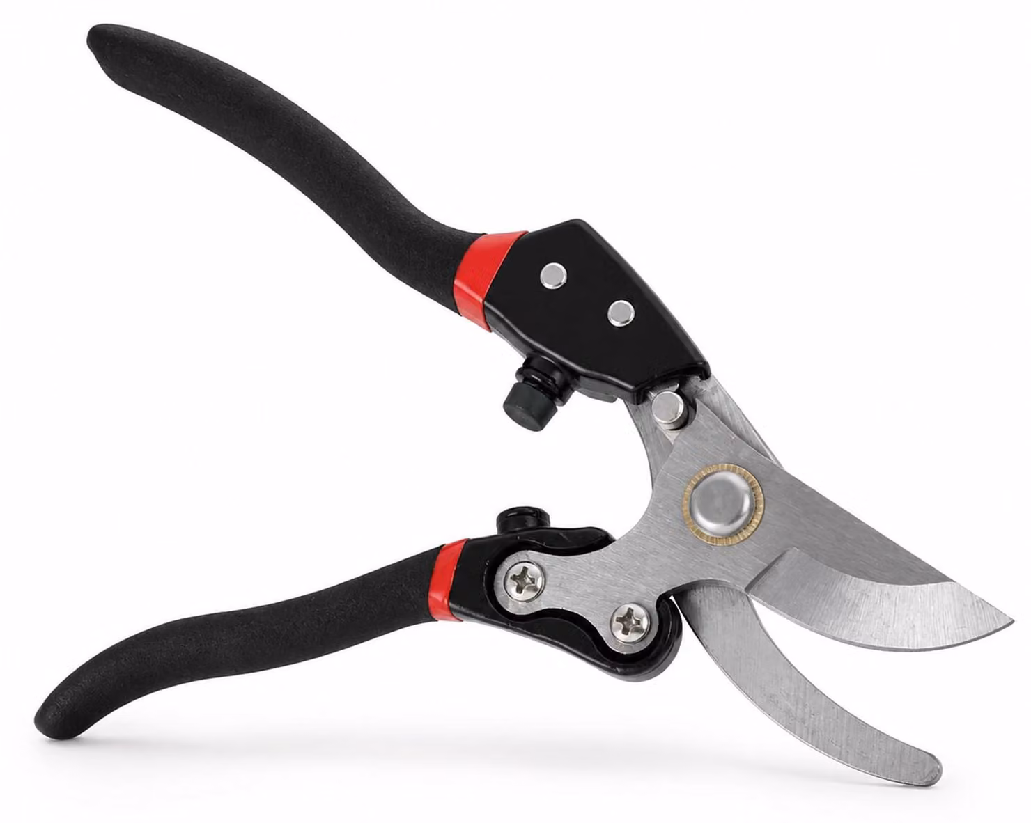 Forbice da potatura con lama in acciaio, 21 cm, impugnature ergonomiche antiscivolo, ideale per lavori di giardinaggio