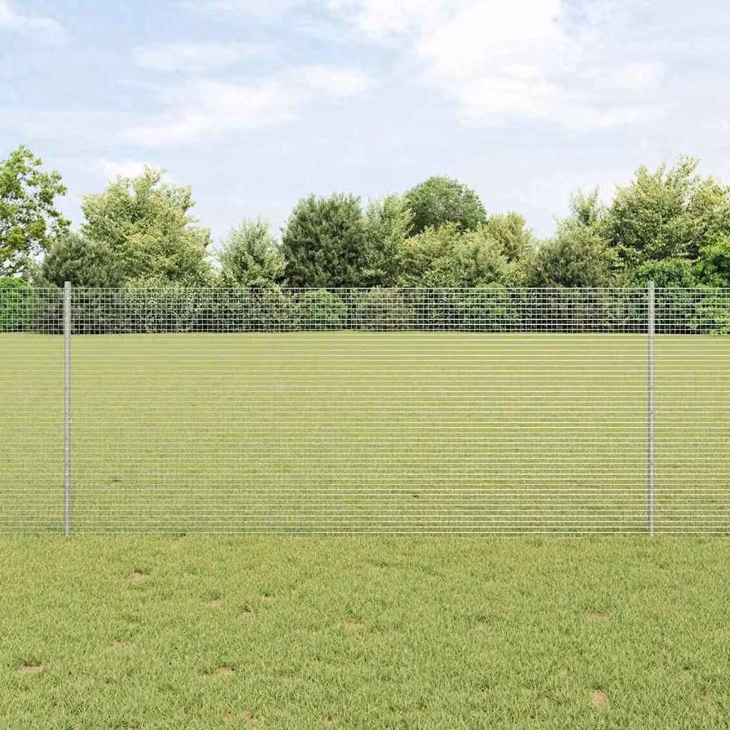 Maison Exclusive - Recinzione con Posto Argento 1 x 50 m Acciaio