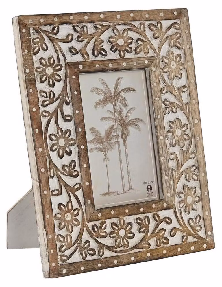 Cornice per foto 10x15 cm, Mango Cristal, dimensioni 21x2x26,5 cm, marca Decape