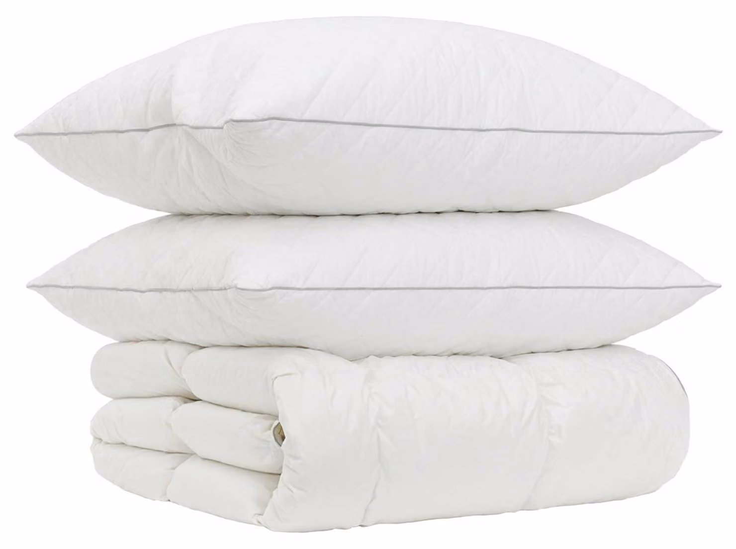 Set di piumini per letto in piuma d'oca, 90%, modello FULDA, 3 pezzi, dimensioni 200 x 220 cm, per l'inverno