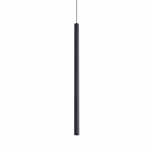 Ideal Lux Sospensione 1 luce LED integrato nero vetro metallo