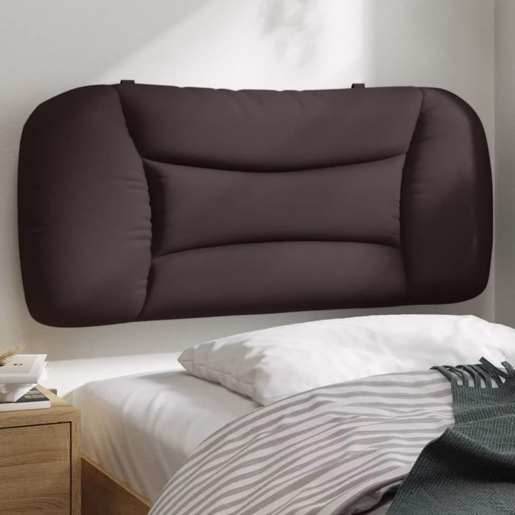 Cuscino Testiera vidaXL Hvar Marrone Scuro in Tessuto 80 cm