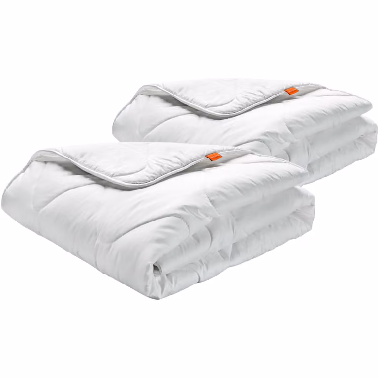 Piumone 135 x 200 cm, set di 2, piumone invernale, 100% microfibra, adatto a chi soffre di allergie, sleepling Basic 100