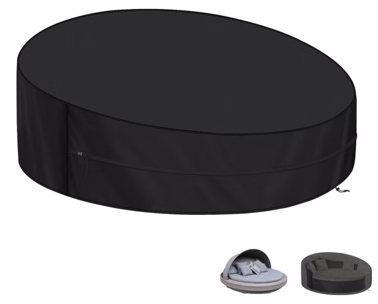 Copertura protettiva per tenda da sole, tessuto Oxford 420D, impermeabile, forma rotonda, dimensioni 165x90/50 cm