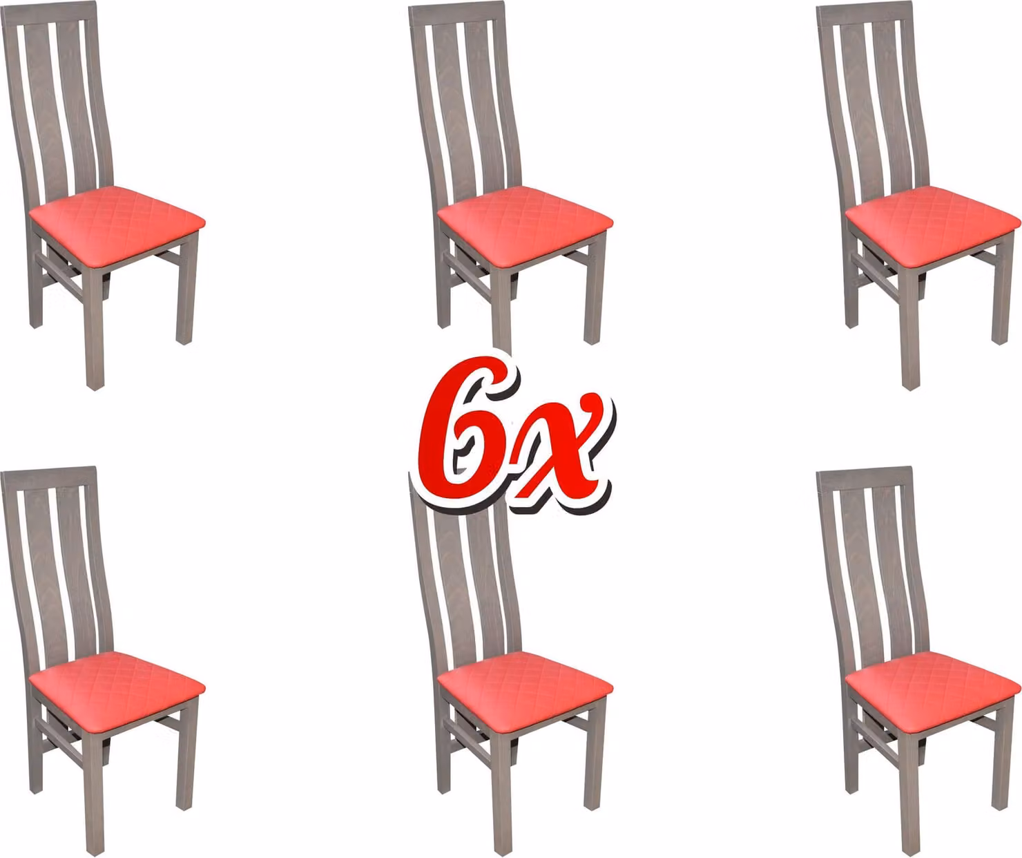 Esszimmer Garnitur 6x Stück Esszimmer Stuhl Set Stühle Garnitur Komplett Gruppe