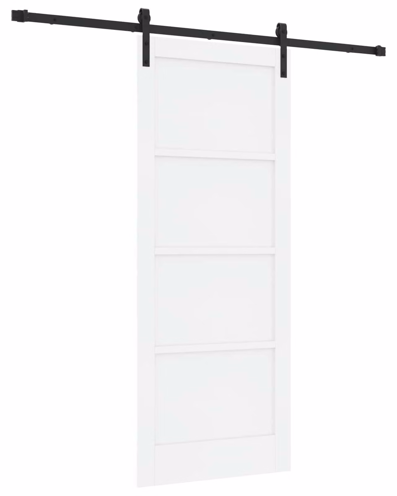 Porta scorrevole Bianco e Nero 83 x 202 cm