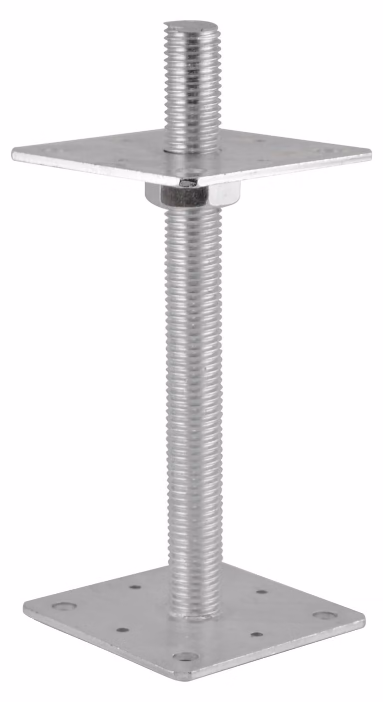 Base regolabile per palo, palo M24*250 mm, 80*80 mm - Lbs Psr1