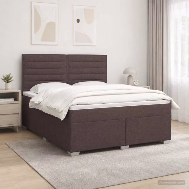 Letto box spring con materasso vidaXL in tessuto con base a sollevamento, illuminazione sottostante e porta USB, L/P: 160 x 200 cm, Multicolore