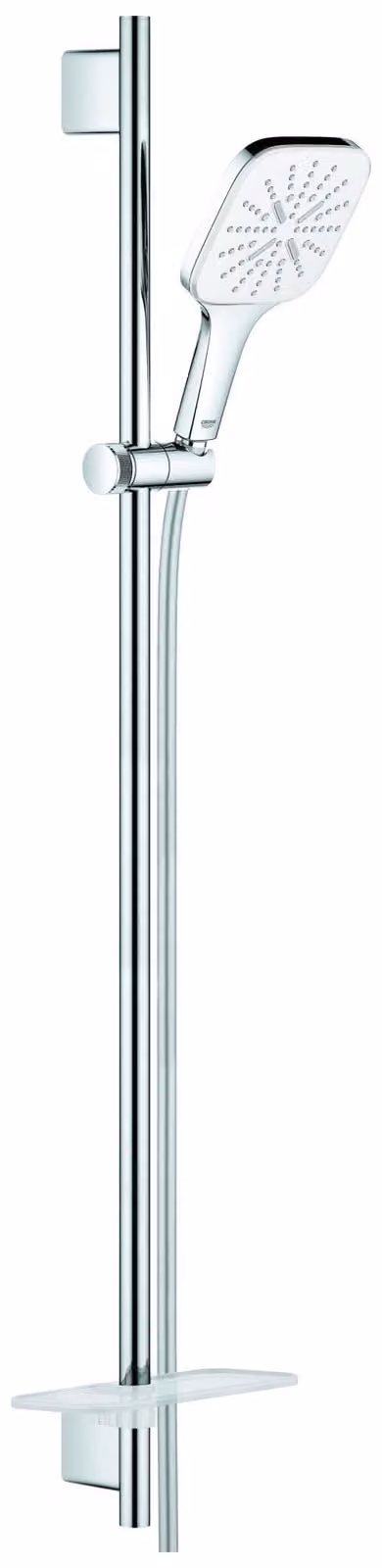 Grohe Rainshower SmartActive Cube 130 Set de barre de douche 900 mm, 3 types de jets, 26587LS0, 26587LS0