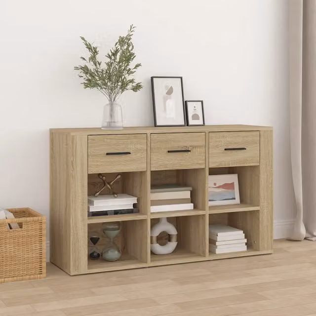 Credenza Buffet da cucina Design Mania in legno multistrato colore marrone, L 100 cm x P 30 cm x H 59,5 cm