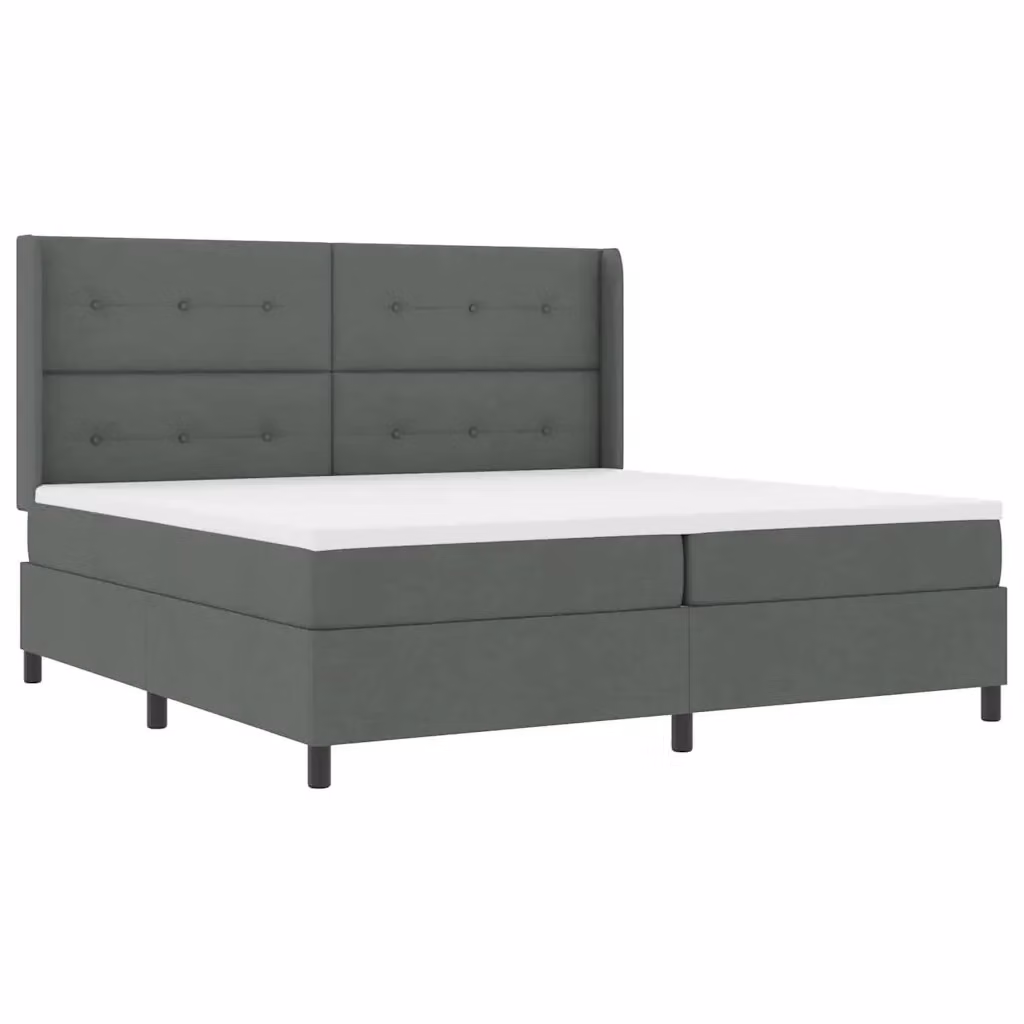 Letto a molle insacchettate con illuminazione LED sottostante vidaXL, Grigio, L/P/H: 200 x 200 x 280 cm – 2