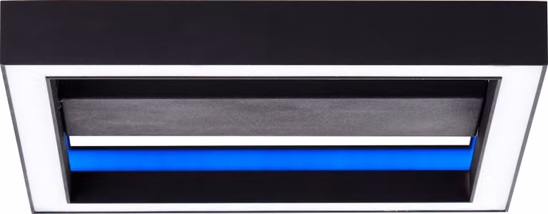 BRILLIANT Icarus LED parete e soffitto 30x30cm nero G99312/76 telecomando RGB